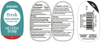 Hand Sanitizer (Fresh Hand Sanitizer 1.5oz)